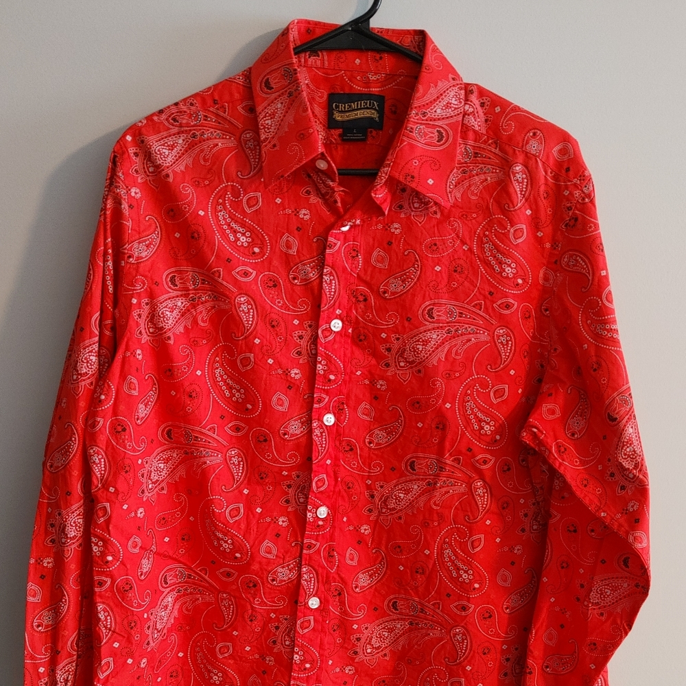 Daniel Cremieux Red Paisley mens Large